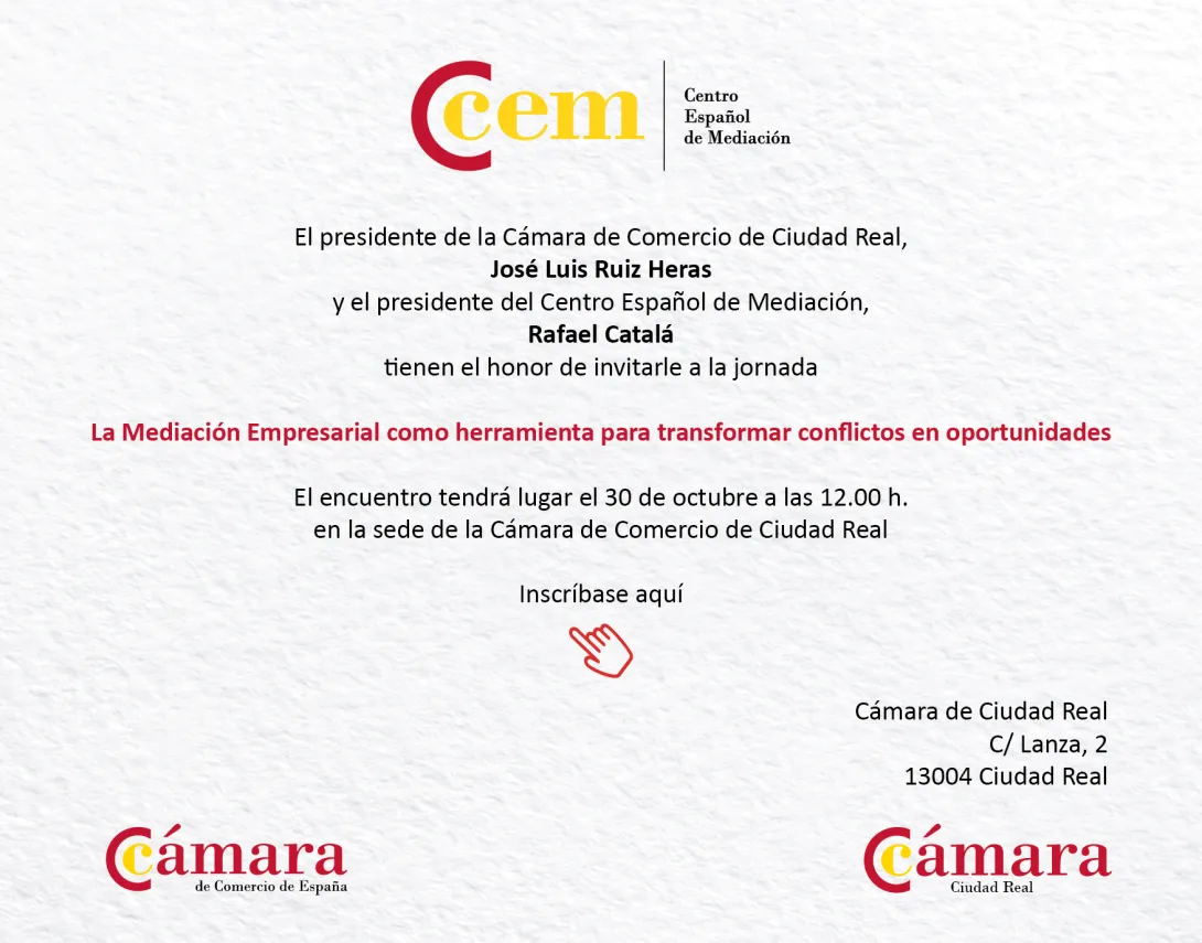 JORNADA CEM CÁMARA DE COMERCIO DE CIUDAD REAL